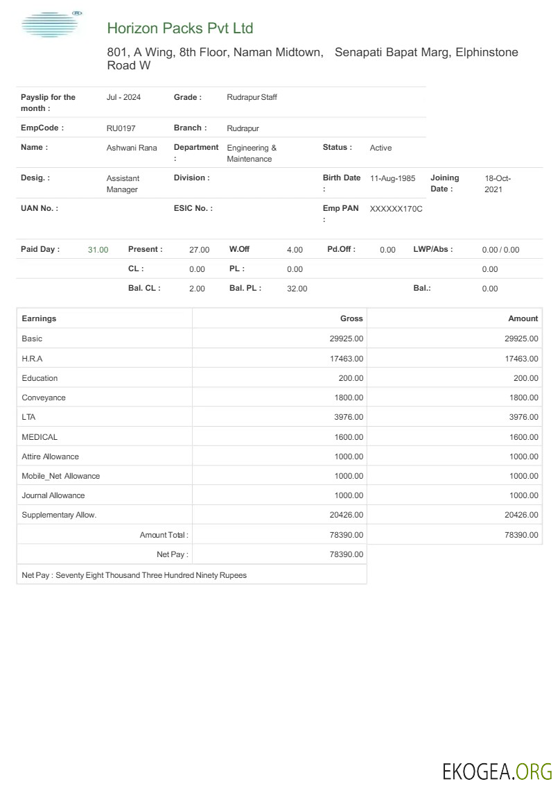 Modèle de fiche de paie Horizon Packs aux formats Word et PDF.pdf, 1